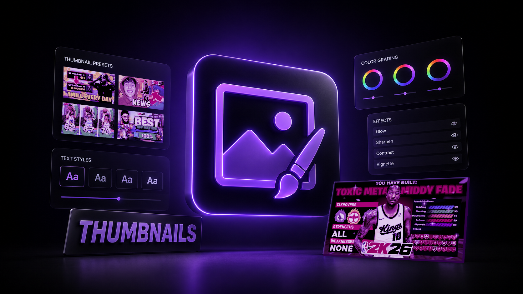 Thumbnails for NBA 2K content